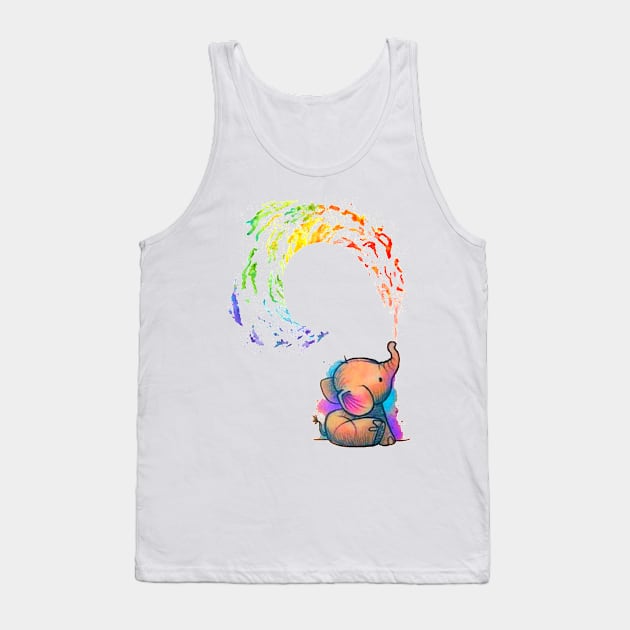 Cute Elephant Tank Top by Shenron